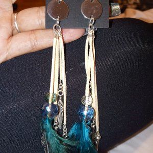 Leather handmade earrings